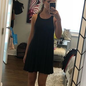 Basic black flowy dress